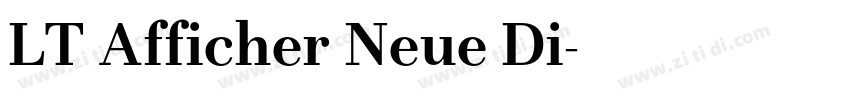 LT Afficher Neue Di字体转换